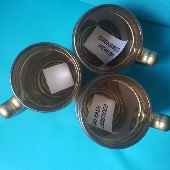 VINTAGE CM Pasabahce Gold Coated Mugs - Picture 10 of 12